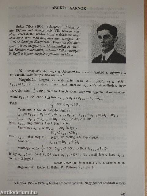 Középiskolai matematikai és fizikai lapok 1993. december