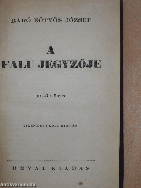 A falu jegyzője I-II.