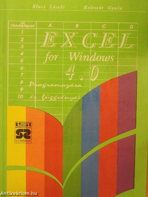 Excel for Windows 4.0