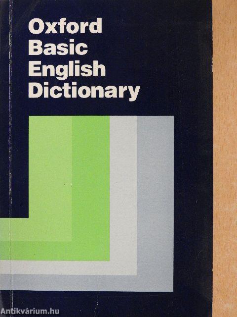 Oxford Basic English Dictionary