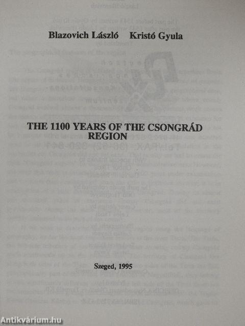 The 1100 Years of the Csongrád Region