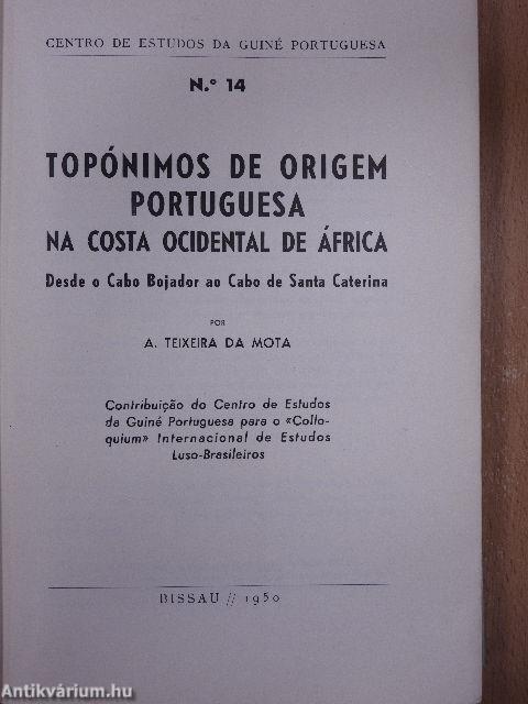 Topónimos de origem portuguesa na costa ocidental de África