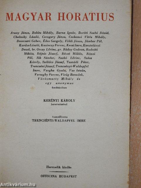 Magyar Horatius/Horatius Noster