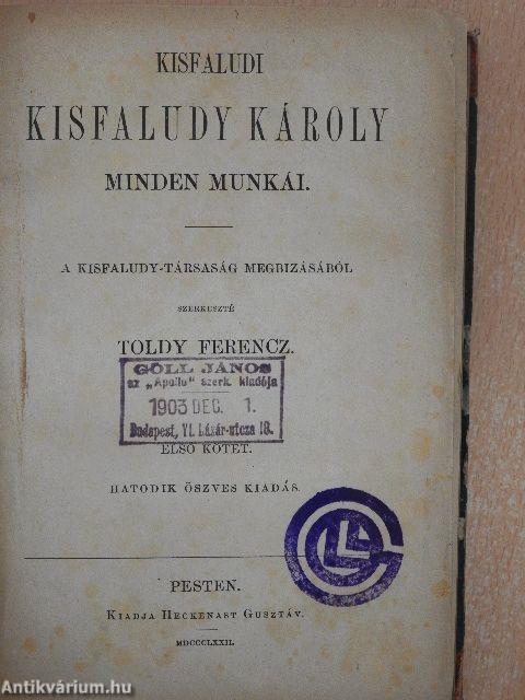 Kisfaludy Károly minden munkái I. (töredék)