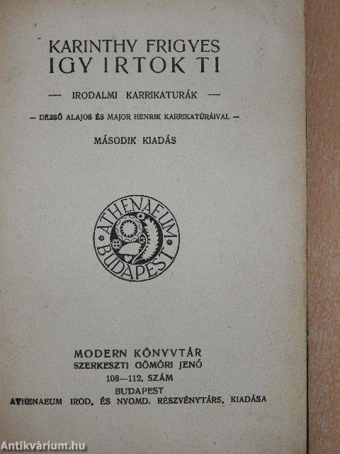 Igy irtok ti