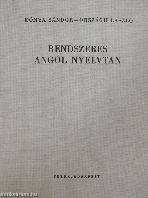 Rendszeres angol nyelvtan