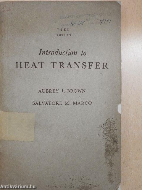 Introduction to Heat Transfer