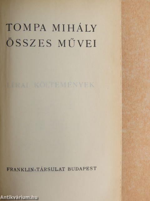 Tompa Mihály összes művei