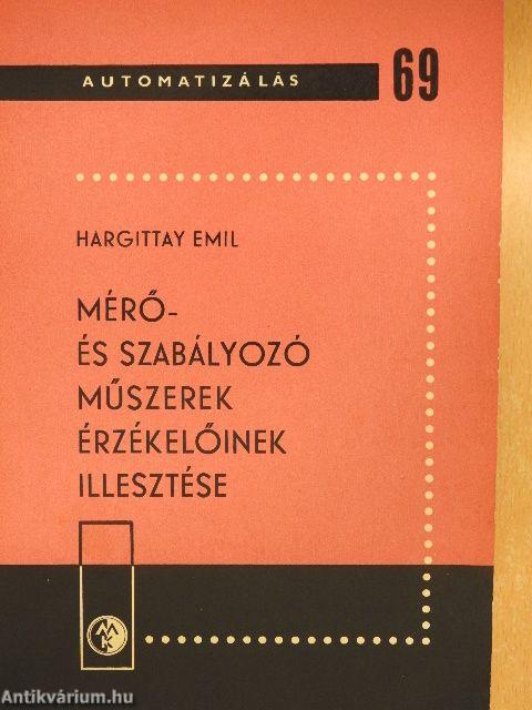 Mérő- és szabályozó műszerek érzékelőinek illesztése