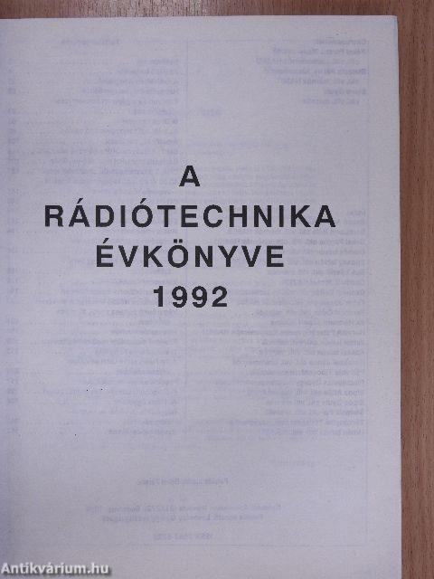 A Rádiótechnika évkönyve 1992