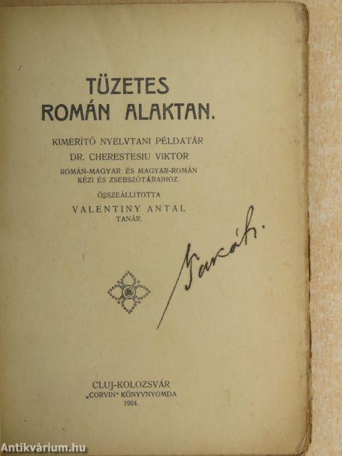 Tüzetes román alaktan