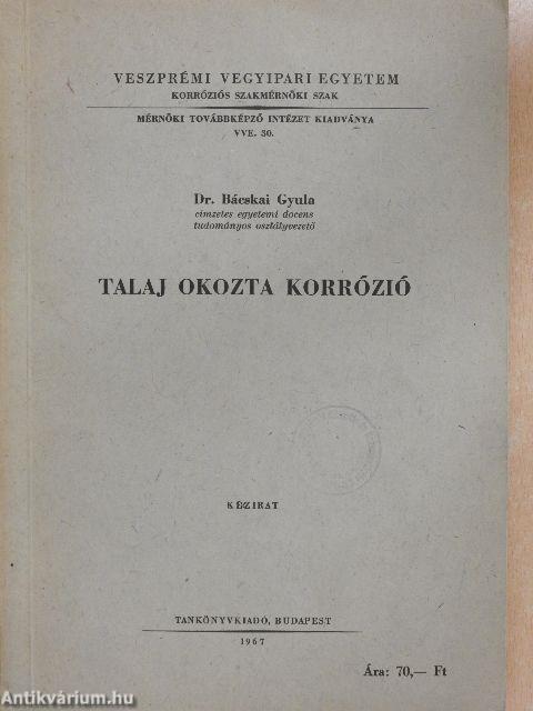 Talaj okozta korrózió