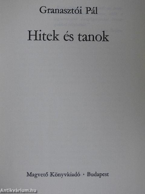 Hitek és tanok