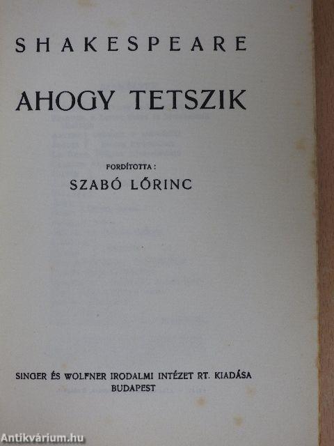 Ahogy tetszik