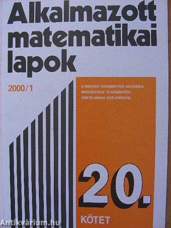 Alkalmazott matematikai lapok 2000/1.