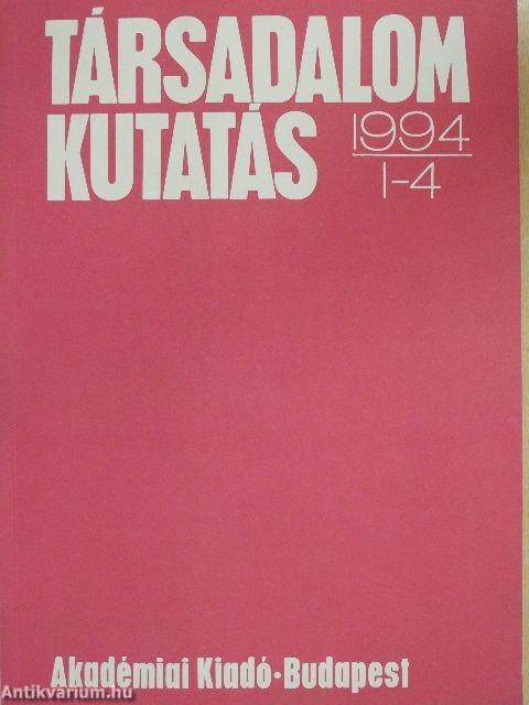 Társadalomkutatás 1994/1-4.