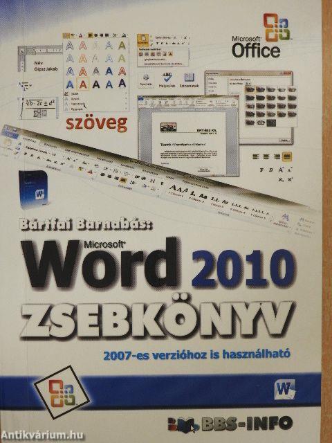 Microsoft Word 2010 zsebkönyv