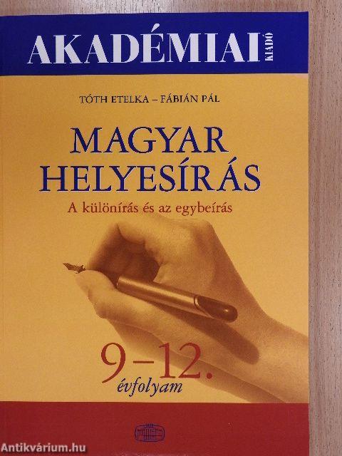 Magyar helyesírás 9-12.