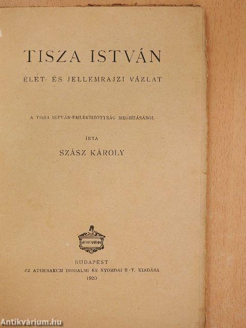 Tisza István (Tiltólistás kötet)