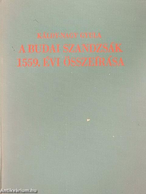 A budai szandzsák 1559. évi összeírása