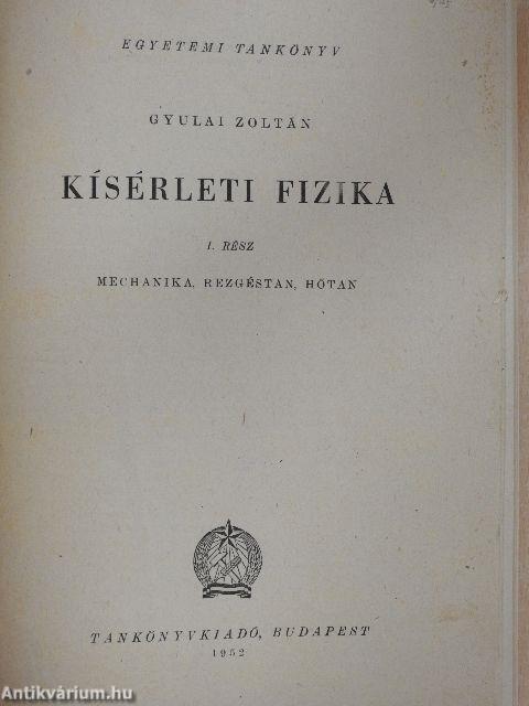 Kísérleti fizika I.