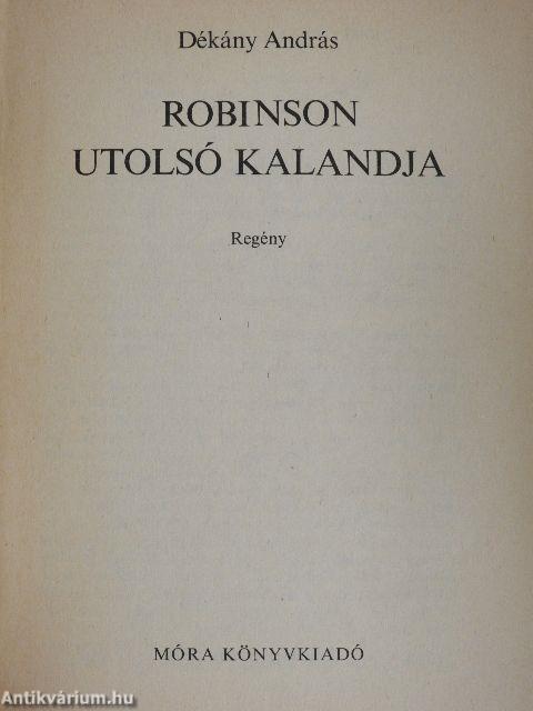 Robinson utolsó kalandja