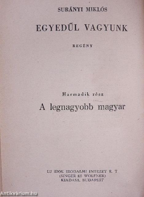 Egyedül vagyunk I-III.