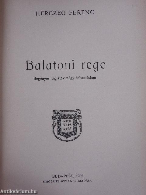 Déryné ifjasszony/Balatoni rege