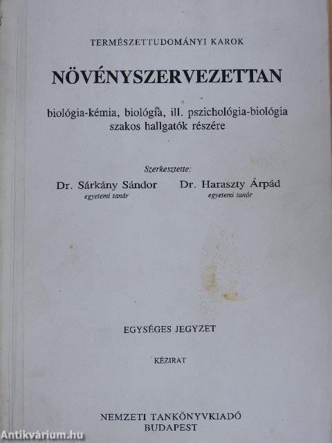 Növényszervezettan