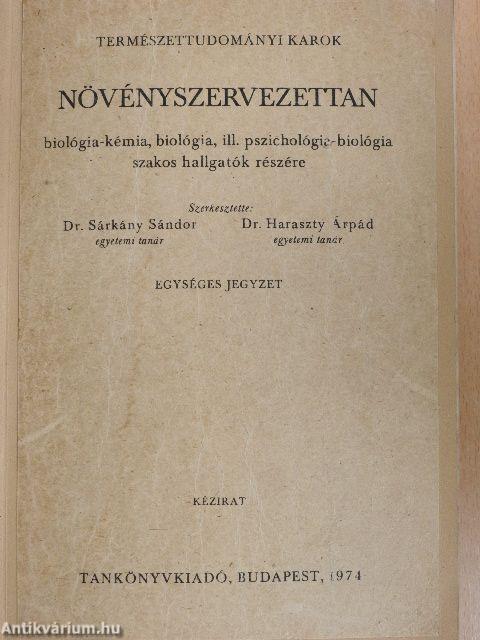 Növényszervezettan