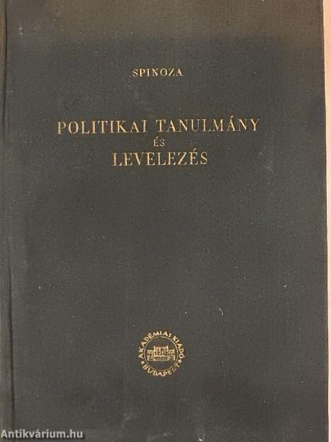 Politikai tanulmány és levelezés