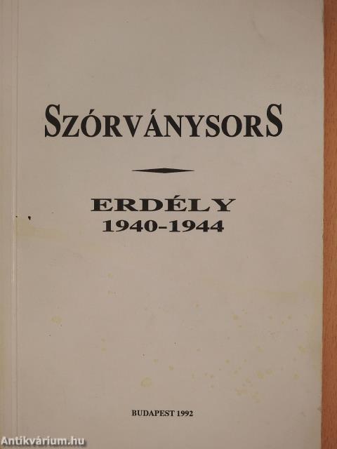 Szórványsors (dedikált példány)