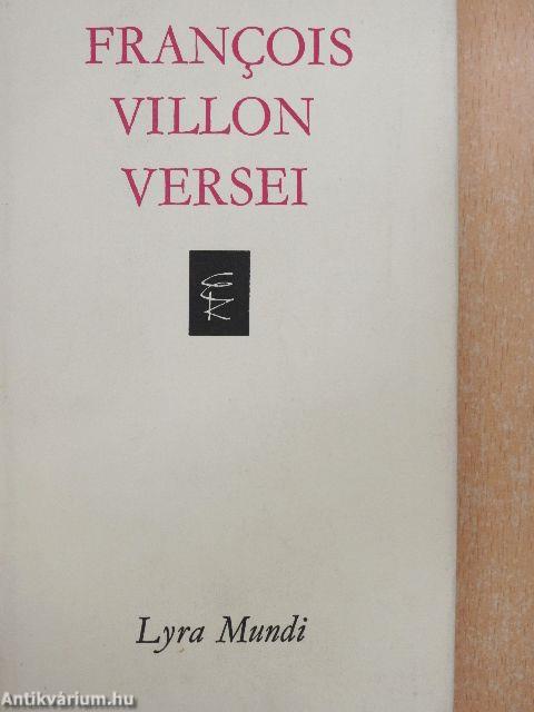 Francois Villon versei