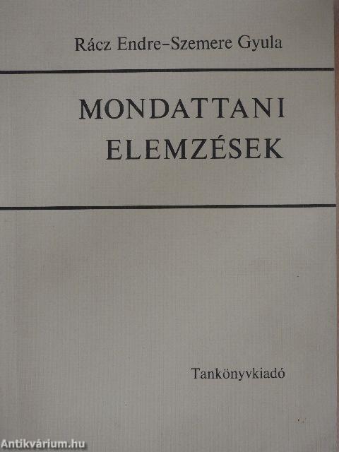 Mondattani elemzések