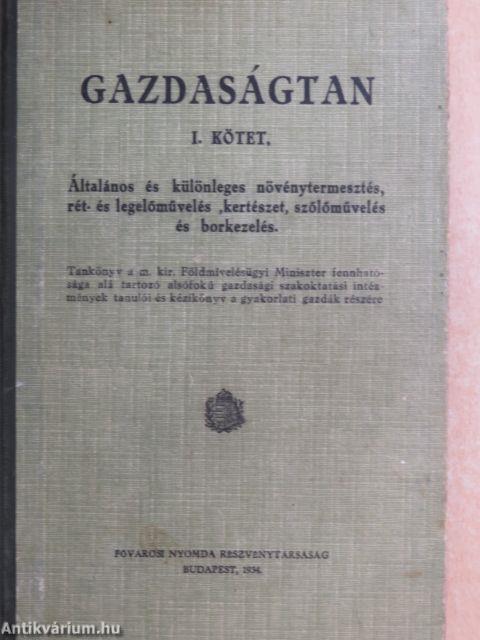 Gazdaságtan I.