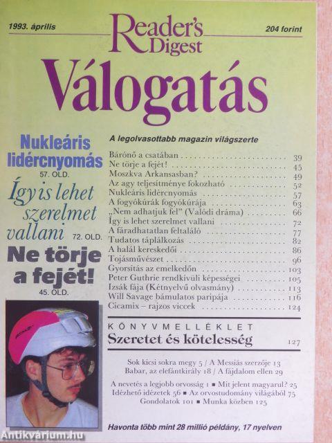 Reader's Digest Válogatás 1993. április