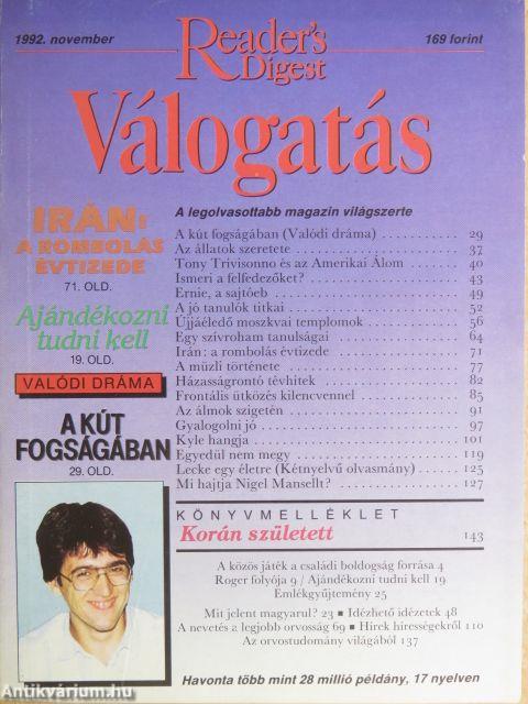 Reader's Digest Válogatás 1992. november