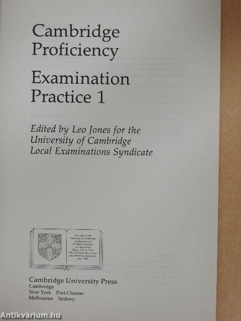 Cambridge Proficiency Examination Practice 1/Cambridge Proficiency Examination Practice 1 - Teacher's Book