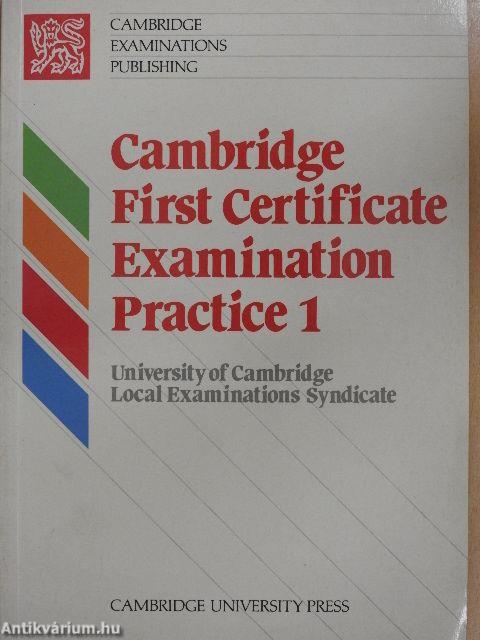 Cambridge First Certificate Examination Practice 1/Cambridge First Certificate Examination Practice 1 - Teacher's Book