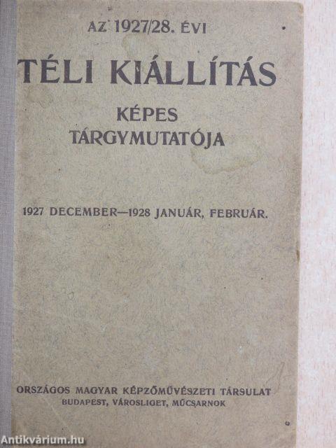 Az 1927/28. évi téli kiállítás képes tárgymutatója