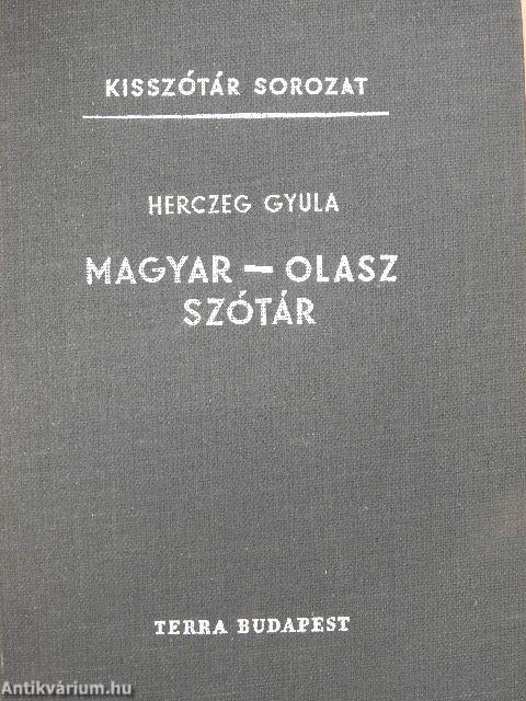 Magyar-olasz szótár