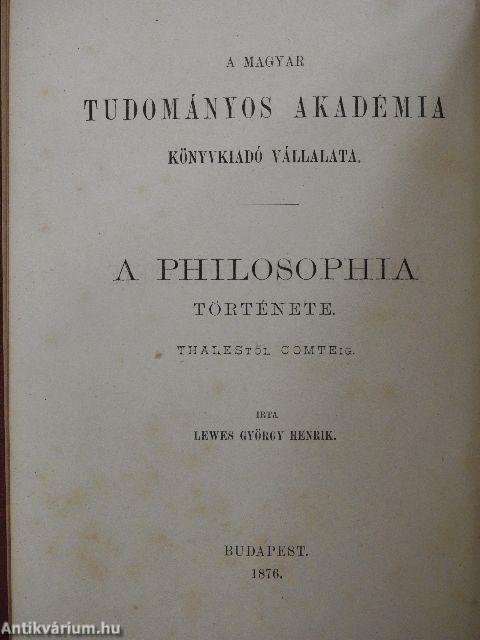 A philosophia története I. (töredék)