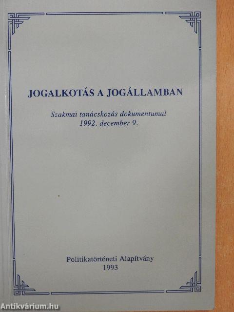 Jogalkotás a jogállamban