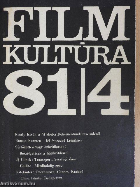 Filmkultúra 1981. július-augusztus