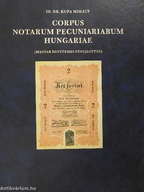 Corpus Notarum Pecuniariarum Hungariae I-II.