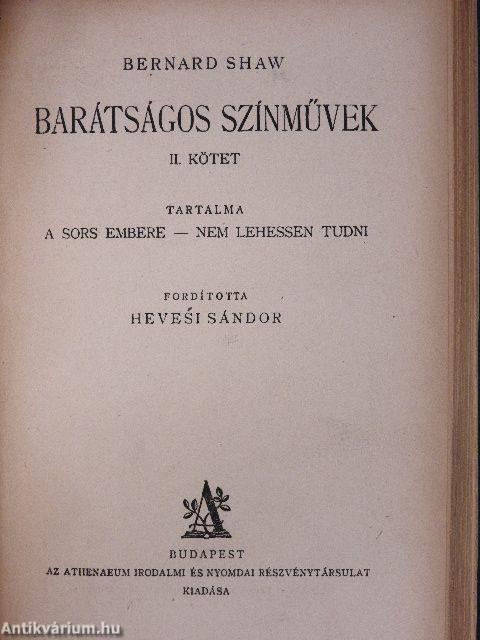 Barátságos színművek I-II.