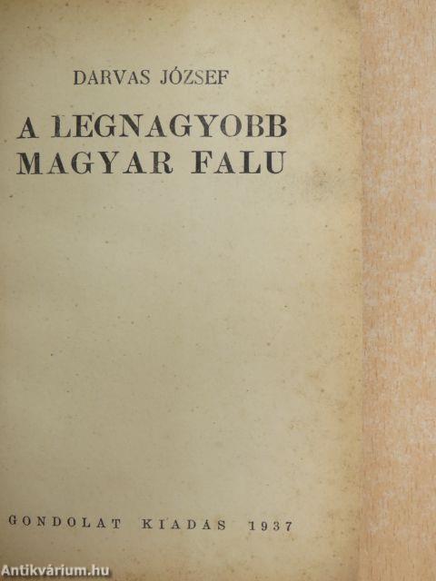 A legnagyobb magyar falu