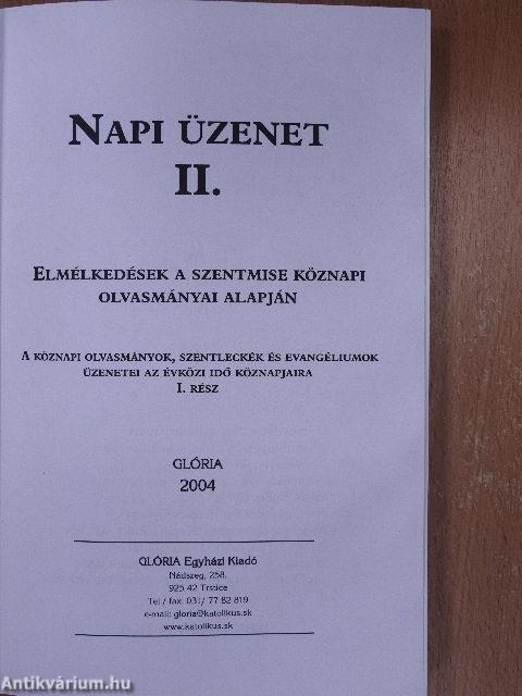 Napi üzenet II.