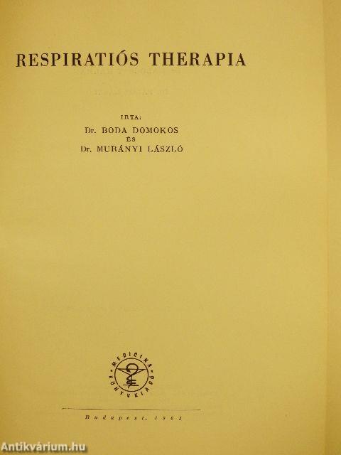 Respiratiós therapia