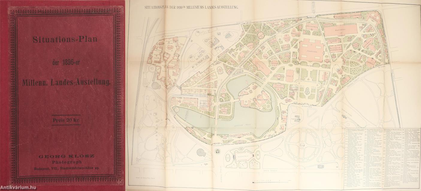 Situations-Plan der 1896-er Millenn. Landes-Austellung